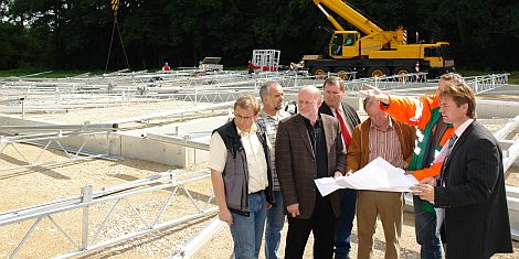 Am Montag wurde die Baustelle für die neue Stadtgärtnerei besichtigt.